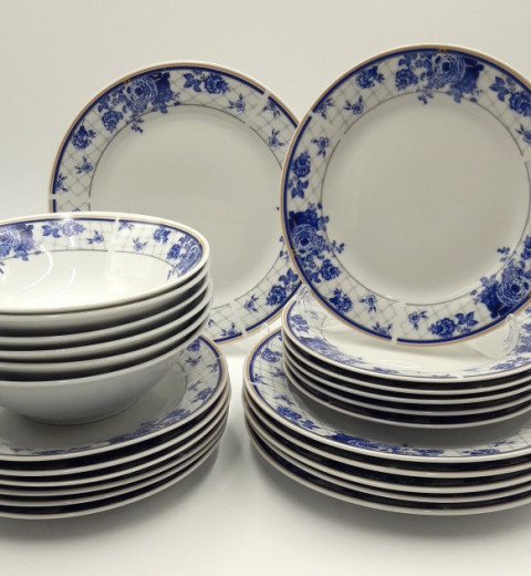 Набор тарелок и салатников Фантазия 18-025 (24 предметный) Lexin (Китай), фото 2
